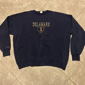 Jansport Vintage 90s University of Delaware Crewneck Sweatshirt Size 2XL Blue
